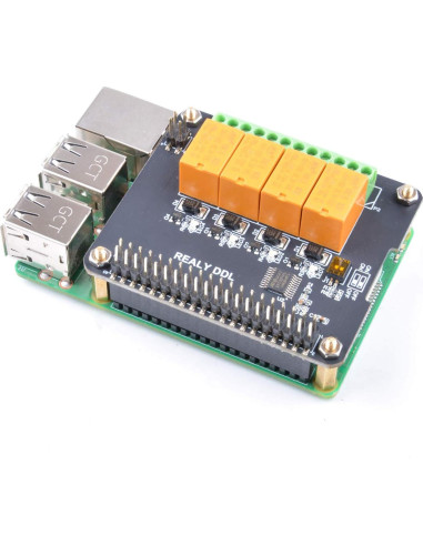 Módulo de Relé de 4 Canales GeeekPi para Raspberry Pi