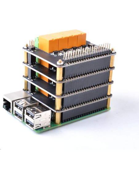 Módulo de Relé de 4 Canales GeeekPi para Raspberry Pi
