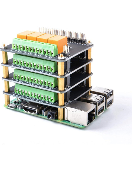Módulo de Relé de 4 Canales GeeekPi para Raspberry Pi