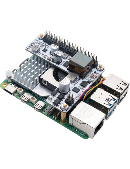 Placa PoE HAT SZSEVSIOT para Raspberry Pi 5 5V 4.5A