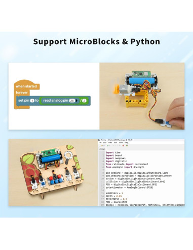 Adaptador de Placa de Expansión Wukong 2040 para Raspberry Pi Pico