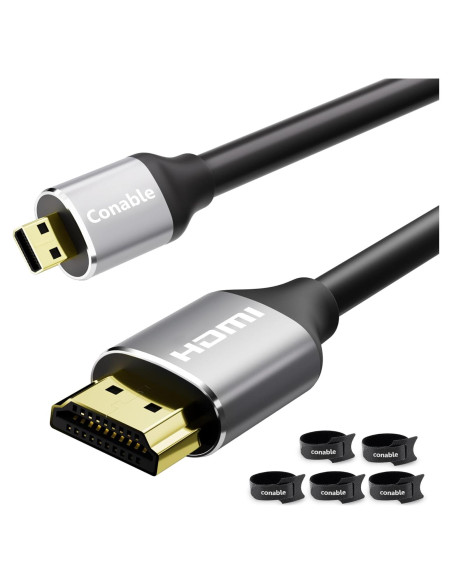 Cable Micro HDMI a HDMI 6 Metros Conable 4K 60Hz