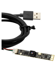 Cámara USB ELP 8MP con Micrófono y Lente Gran Angular