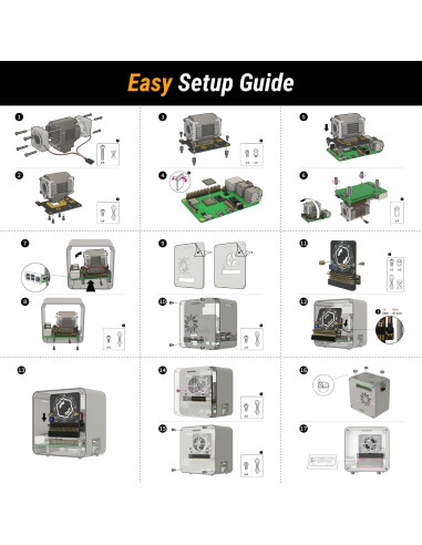 Caja Mini Torre Aluminio ElectroCookie para Raspberry Pi 4B