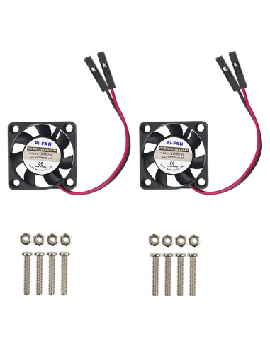 Ventilador de Refrigeración iUniker 30x30x7mm para Raspberry Pi - Paquete de 2