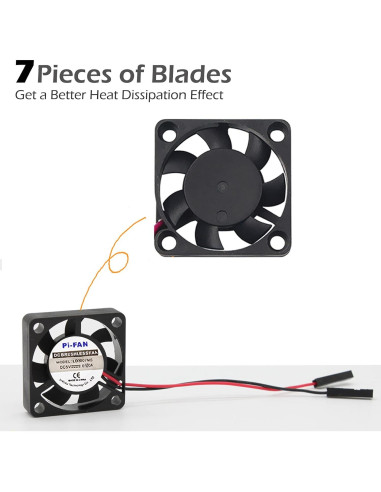 Ventilador de Refrigeración iUniker 30x30x7mm para Raspberry Pi - Paquete de 2
