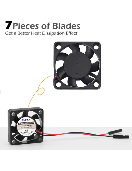 Ventilador de Refrigeración iUniker 30x30x7mm para Raspberry Pi - Paquete de 2