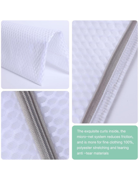 Paquete 3 Bolsas de Malla Syhskhy para Lavadora - Delicados