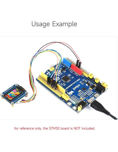 Módulo Pantalla OLED RGB 0.96" Waveshare 64x128 SPI