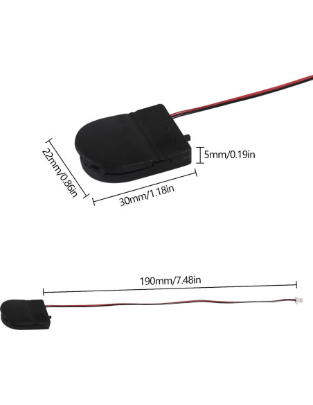 5 Piezas Caja de Batería RTC DWEII Compatible Raspberry Pi 5