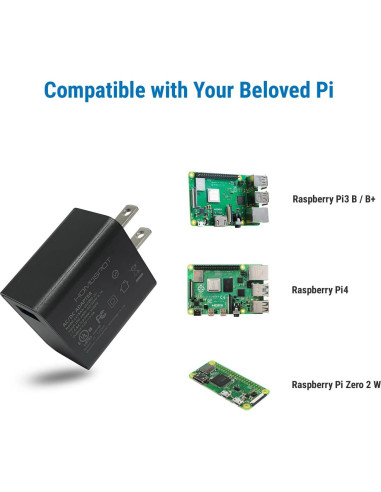 Fuente de Alimentación USB 5V 3A MakerSpot con Cable 1.5m