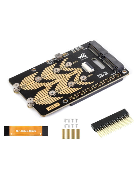 Adaptador PCIe a M.2 NVMe Wonrabai para Raspberry Pi 5