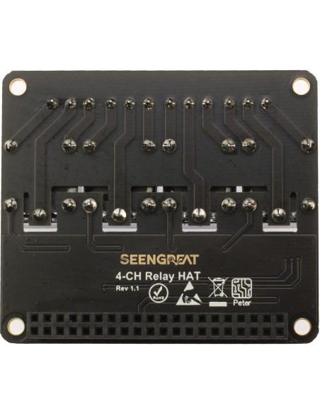 Módulo de expansión de relé 4 canales XICOOLEE para Raspberry Pi