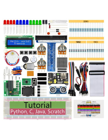 Kit de Inicio Ultrasonido FREENOVE para Raspberry Pi 5/4/3B+