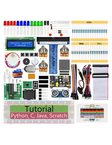 Kit de Inicio Ultrasonido FREENOVE para Raspberry Pi 5/4/3B+
