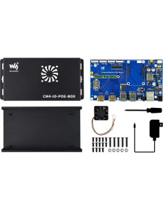 Placa IO PoE Waveshare para Raspberry Pi CM4 con Ventilador 2