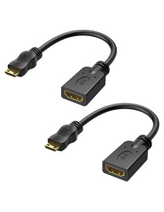 Adaptador Mini HDMI a HDMI Cable Matters 2-Pack 4K 15.24 cm