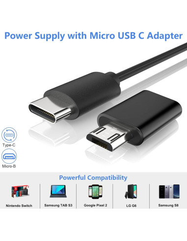 Fuente de Alimentación Miuzei 5V 3A para Raspberry Pi 4B