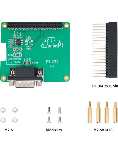 Placa de Expansión RS232 HAT SZSEVSIOT para Raspberry Pi