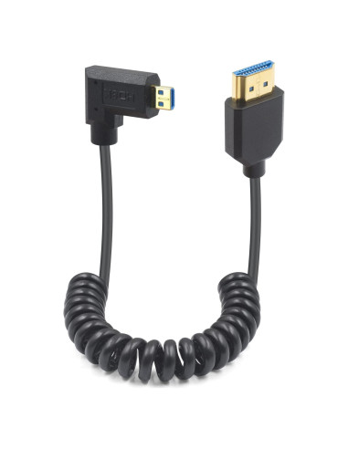 Cable Micro HDMI a HDMI Duttek 8K 60Hz Enrollado 0.3m-0.9m