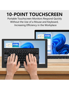 Monitor Portátil Táctil 13.3" FHD 1920x1080 IPS con Privacidad 2