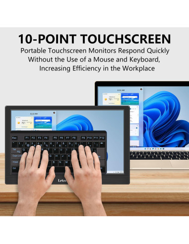 Monitor Portátil Táctil 13.3" FHD 1920x1080 IPS con Privacidad