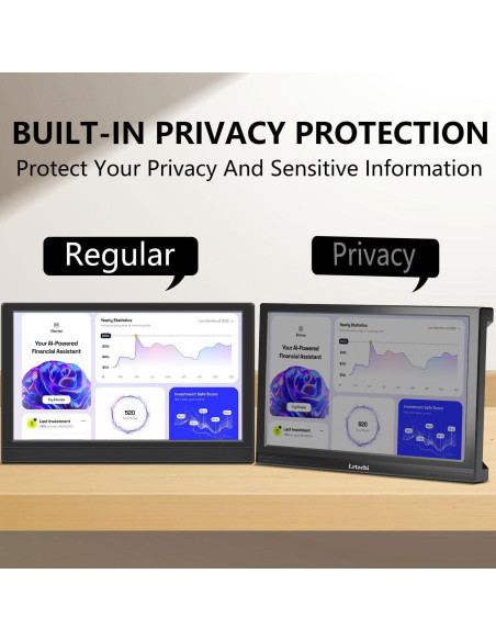 Monitor Portátil Táctil 13.3" FHD 1920x1080 IPS con Privacidad