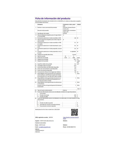 Monitor Portátil Táctil 13.3" FHD 1920x1080 IPS con Privacidad