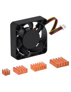 Ventilador Ajustable GeeekPi 40mm con Disipadores de Cobre para Raspberry Pi 5