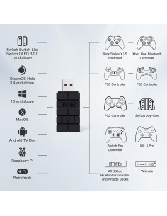 Adaptador Inalámbrico USB 8Bitdo 2 para Xbox, PS5, Switch 2