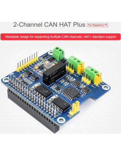 HAT+ Expansión CAN 2 Canales UeeKKoo para Raspberry Pi y Jetson Nano 2