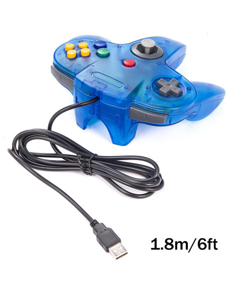 Controladores USB Retro N64 miadore - 2 Paquetes para PC y MAC