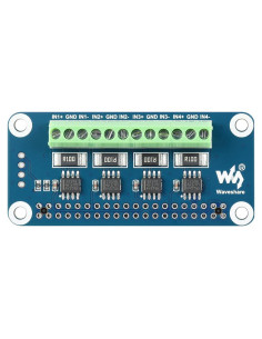 Monitor de Corriente y Voltaje HAT Waveshare 4 Canales I2C