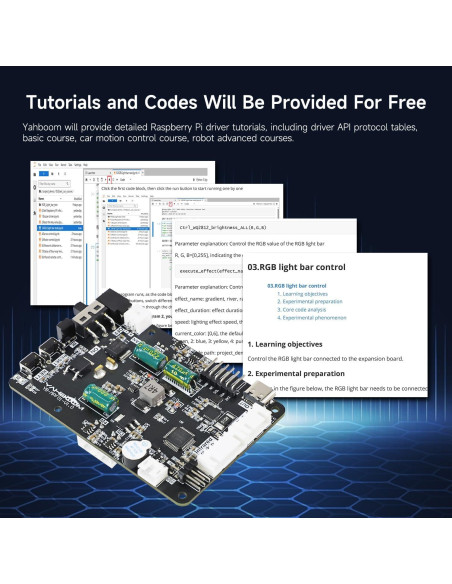 Placa de Expansión Yahboom para Raspberry Pi 5 - Controlador 4WD