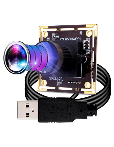Cámara Fisheye USB 16MP IEights IMX298 Ángulo Amplio
