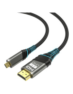 Cable Micro HDMI a HDMI 2m Woednx 4K 60Hz Compatible Raspberry Pi