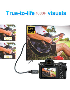 Cable Micro HDMI a HDMI Twozoh 9.14m 1080p para GoPro y cámaras 2
