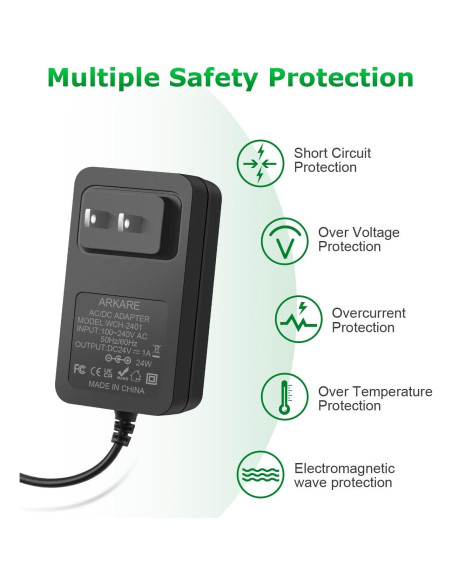 Fuente de Poder AC/DC 24V 1A 24W con Conectores DC - SHEN ZHEN