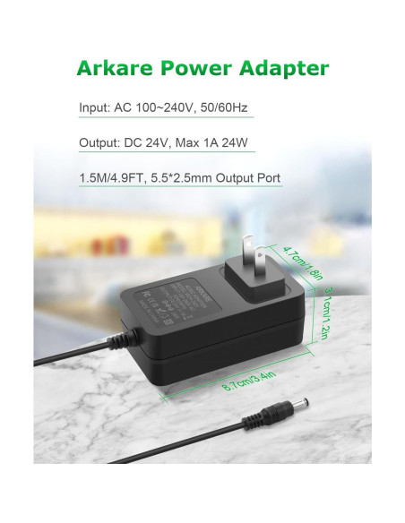 Fuente de Poder AC/DC 24V 1A 24W con Conectores DC - SHEN ZHEN