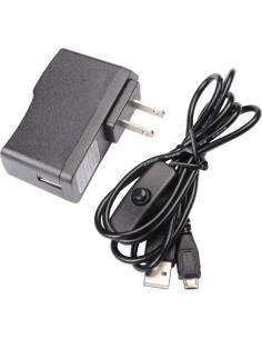 Adaptador Cargador Micro USB 5V 2.5A MUZOCT con Interruptor 2