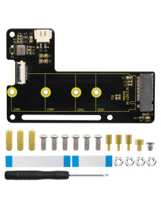 Placa Periférica PCIe M.2 HAT KEYESTUDIO para Raspberry Pi 5
