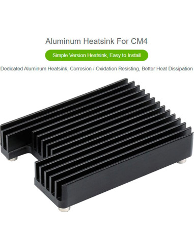 Disipador de Aluminio Waveshare para Raspberry Pi CM4