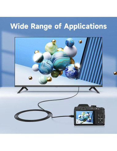 Cable Micro HDMI a HDMI 4K 1.01m Toxaoii Compatible GoPro