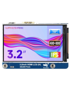 Pantalla LCD HDMI 3.2" Waveshare 480x800 para Raspberry Pi