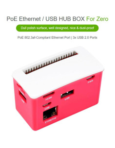 HAT PoE Ethernet USB HUB Waveshare para Raspberry Pi Zero 2