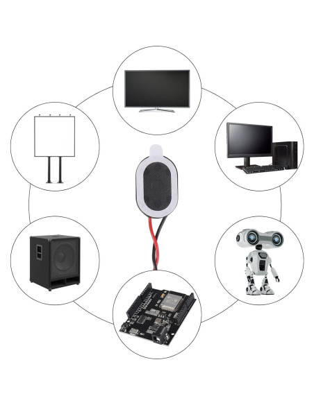 10 Mini Altavoces 1W 8 Ohm AOICRIE para Proyectos DIY