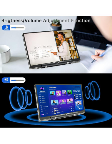 Monitor LCD 7" HAMTYSAN 800x480 HDMI con altavoces