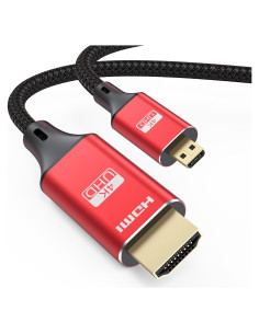 Cable Micro HDMI a HDMI ApoJodly 4.57m 4K 60Hz Nylon