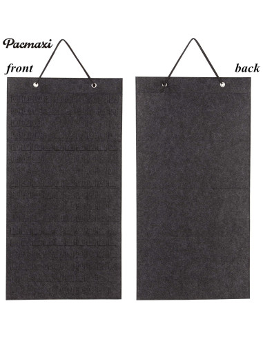 Organizador de Broches Colgante PACMAXI Gris Oscuro 96 Pines