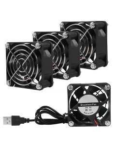 Paquete de 4 Ventiladores USB UMLIFE 60mm Silenciosos 5V